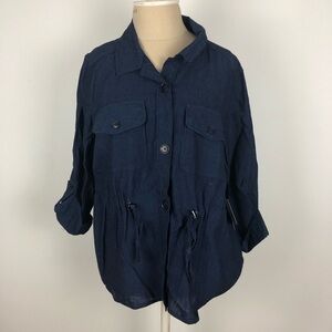 NWT Navy Liz Claiborne Top